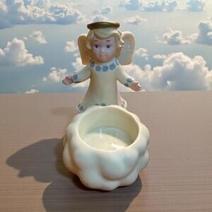 PartyLite Noelle Tealight Angel Candle Holder Christmas Home Decor